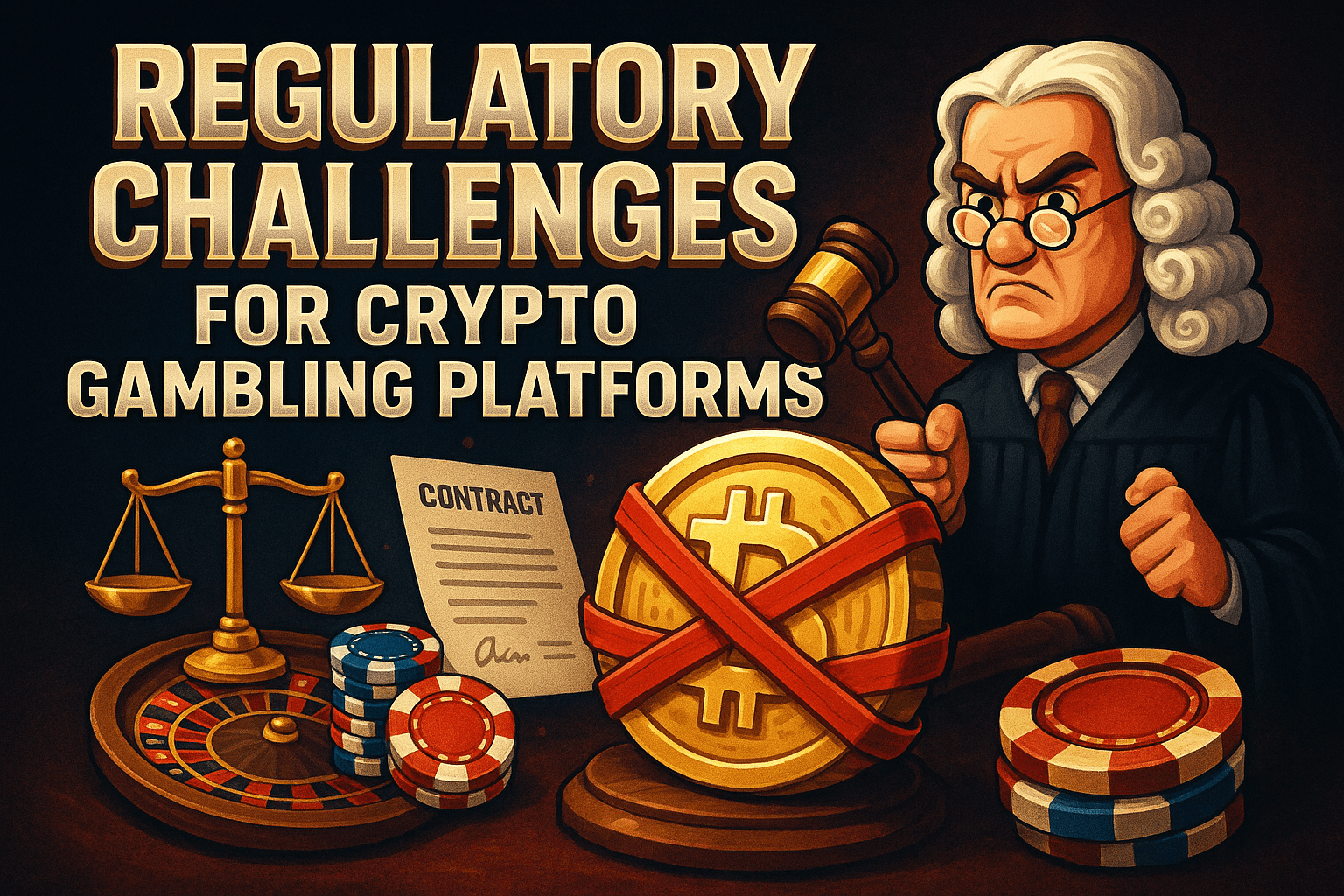 Regulatory Challenges for Crypto Gambling Platforms - featured image
